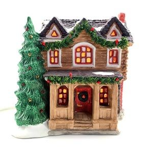Christmas Village Log Cabin